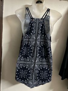 Navy Bandana Print Tank Top