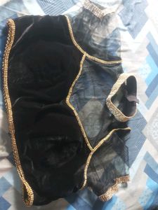 Elegant Black Velvet Blouse