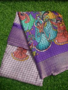 Vibrant Women's Saree with Traditional Print