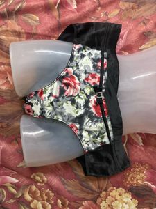 Floral Print High-Waisted Briefs
