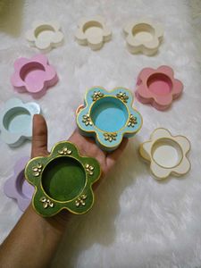 Flower Shaped Tealight Holders Set of any 2