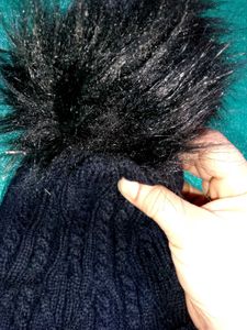 Cozy Cable Knit Pom Beanie