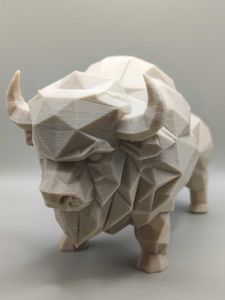 3D Printed Low Poly Bison