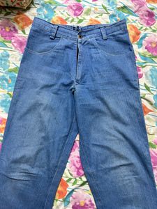 Blue Stitched Jeans
