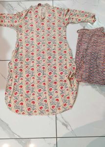 Biba Floral Print Kurta Set