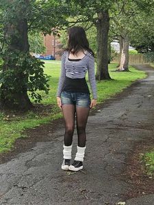 Ripped Denim Shorts