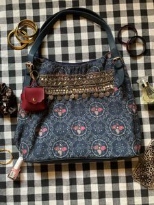 Bohemian Blue Shoulder Bag