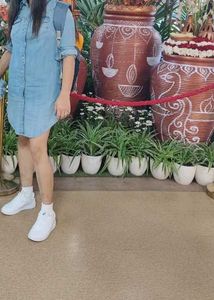 Classic Blue Denim Shirt dress