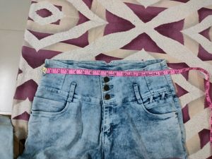 Slimfit High Waist ☁ Skye Blue Jens