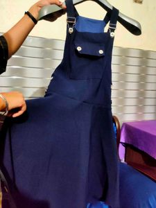 Navy Blue Pinafore Dress