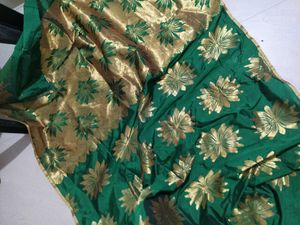 Green Saree, Free shipping