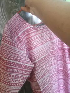 Pink Ethnic Printed Kurta