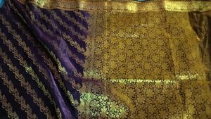 Elegant Silk Saree with Floral Border