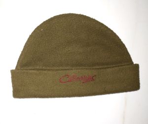 Vintage Olive Green Beanie Hat
