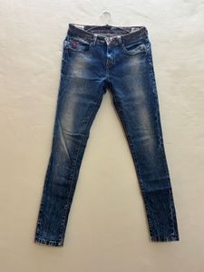 blue denim jeans