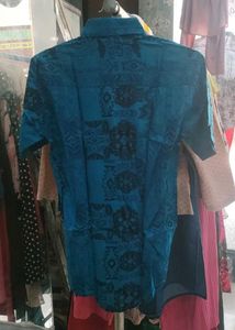 Stylish Blue Printed Shirt