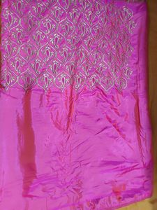 Designer saree with stitched blouse