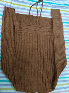 Brown Knitted Cardigan