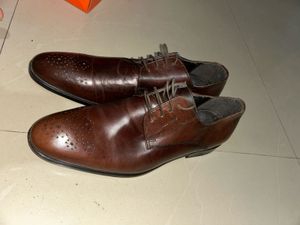 Men's Brown Leather Oxford Shoes