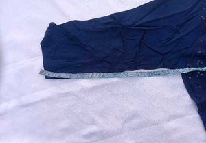 Stunning Navy Blue Sequined Kurta