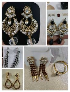 Assorted Dangle Earrings & Ring Set