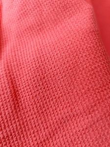 Coral Textured Collared Top