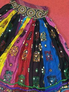 Bohemian Patchwork Embroidered Skirt