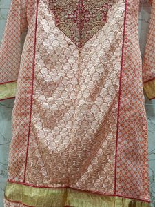 Designer long Kurta with churidar And Dupatta Set