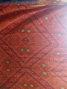Red Bandhani Saree
