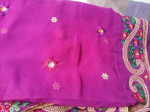 party wear, purple 💜💜 colour sare