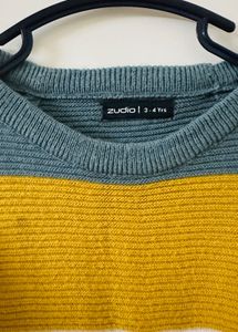 Kids Brown Knit Sweater
