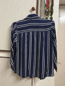 Classic Navy &amp; White Striped Shirt