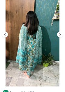 Beautiful Blue Floral Kurta Set
