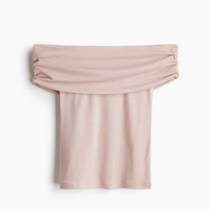 H&amp;M Gathered Off The Shoulder Top