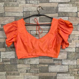 Vibrant Orange Blouse fix price