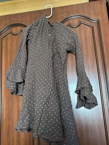Ruffled A Line Dress