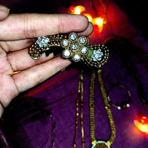 Marathi Wear Set , Jewellery Combo