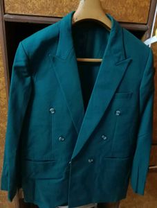 Teal Double Breasted Blazer, chest 46,