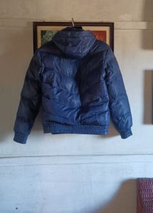 Navy Blue Puffer Jacket