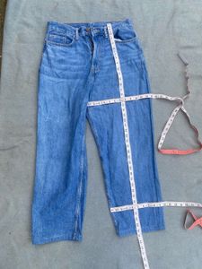 💯 Vintage Blue Denim Jeans | Wide Leg Baggy Fit
