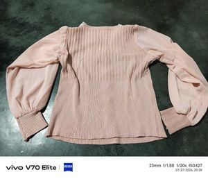 Chic Pink Lace Detail Button-Up Top