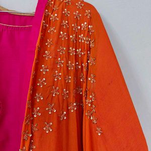 Stunning Pink Kurta and dupatta