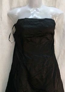 Elegant Black Strapless Maxi Dress