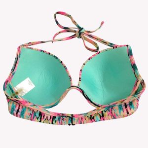 Vibrant Abstract Print Bikini Top 🆕 NWOT
