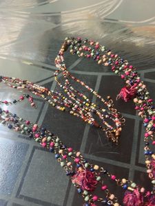 Boho Beaded Tassel Necklace