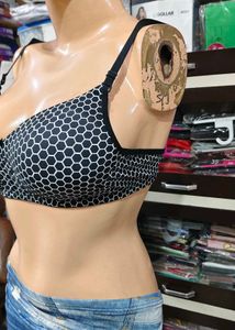 Women's Cotton Blend Printed Non-Padded Everyday B
