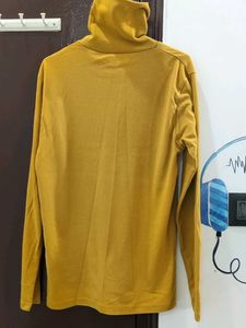 Mustard Yellow Turtleneck Top