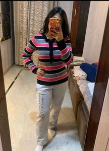 Striped Knit Top and pant woolen