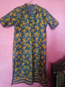 Stitched Floral Print Kurta