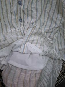 Striped Button-Up Blouse